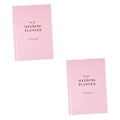 Miniatyrbilde 1 av 9: Operitacx 2 stk Bryllupsbok Bryllups Planlegger Notatbok Notatbøker for Arbeid Bryllups Planlegging Organizer Binder Brud Bok Planlegger Notisblokk