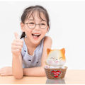 Miniatyrbilde 6 av 7: Katt Spargris (Gul), Knusesikker Katt Spargris, Første Myntboks, Beste Julegave Bursdagsgave for Barn Gutter Jenter Hjemmedekorasjon