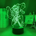 Miniatyrbillede 4 af 7: Anime 3D Illusion Manga Mikaela Hyakuya Figur Natlampe LED Bordlampe Skrivebordslamper Natlys 7/16 Farver USB Belysning Soveværelse Hjem Decor