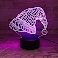 Miniatyrbilde 3 av 7: Uruzuo God Jul Juletre Nissemann 3D Illusions Nattlys Leke Snømann Lampe, Skrivebord Julelys Bursdagsdekorasjoner Gaver Fest Romdekor
