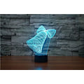 Miniatyrbillede 6 af 7: 3D Julemand Dell Fjernbetjening 16 Farve Natlys Illusion Akryl LED Bord Sengelampe Børneværelse Skrivebords Dekoration Fødselsdagsgaver Legetøj til Børn