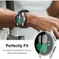 Miniatyrbillede 5 af 5: Hærdet glas skærmbeskytter til Samsung Galaxy Watch 4 44mm, mat PC beskyttelsesramme, ridsefast, fuld dækning