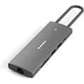 Miniatyrbild 1 av 7: Grå USB C-hubb 9 i 1 Aluminium USB C Dockningsstation till 4K + USB+ RJ45 + + PD 100W 9 Port Adapter 9 i 1 Typ C Hubb