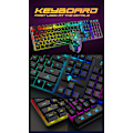 Miniatyrbild 5 av 5: T6RGB Uppgraderad Trådlös Tangentbord Mus Combo, Regnbågsbakgrundsbelyst 2.4G Laddningsbar Mekanisk Responsiv SpelTangentbord + 2400DPI 6 Knappars Optisk