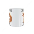 Miniatyrbillede 2 af 3: Oh For Sake Fox Kaffe Krus Morgenmad Krus Sjov Kaffe Krus 11 Ounces Inspirerende Og Motiverende