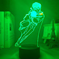 Miniatyrbilde 6 av 7: Yu Yu Hakusho Yusuke Urameshi LED nattlampe for soverom dekor gave fargerik nattlampe anime 3D lampe Yu Yu Hakusho