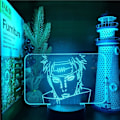 Miniatyrbild 2 av 7: Japansk Anime Figur Itachi Uchiha Kakashi Jiraiya Lampor 3D Optisk Illusion Nattlampa Lampa Present för LED Jul Födelsedag Sovrum Dekorationspresenter