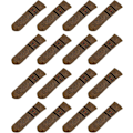 Miniatyrbild 1 av 5: 16 st Stolsbensstrumpor Golvskydd, Stickade Möbelstrumpor, Bordsbensskydd för Hårda Golv (Mörkbrun) Dark Brown