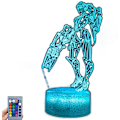 Miniatyrbilde 1 av 7: Spill OW Widowmaker, LED nattlys, 3D illusjonslys, USB berøring/fjernkontroll 16 farger, hjemmedekor (sprekk fjernkontroll 16 farger)