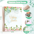 Miniatyrbild 3 av 7: Bröllops Plannerbok 176 sidor, Bröllopsplanerare med Checklistor Fickkalender, Bröllopsmapp för Bruden, Unik Förlovningsgåva