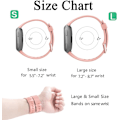Miniatyrbillede 6 af 6: Den smarte urrem er kompatibel med Fitbit versa Smartwatch, versa 2 og versa Lite se ure til kvinder og mænd（ Peach-L）