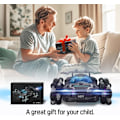 Pikkukuva 6 / 8: Kaukosäädöllä ohjattava auto, RC-auto valoilla ja musiikilla ja suihkulähteellä, 1:12 mittakaavassa, kaukosäädöllä ohjattava RC-kuorma-auto, maastoauto 2,4 GHz 360° kiertävä 4WD, lelu syntymäpäivälahjaksi