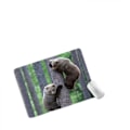 Miniatyrbillede 2 af 3: Ultra tynd Medium Gaming Mouse Pad (200*240*3mm Overflade, Holdbar Polycarbonat Overflade, Silikon + Stofmønster: Panda) Grå