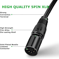 Miniatyrbilde 4 av 7: 5-pinners XLR DMX-kabeladapter 5 fot, DMX512 5-pinners DMX hunn til hann 5-pinners DMX-kabel