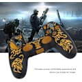Miniatyrbilde 2 av 7: Spillkontrollhud Grip Deksel Case, Myk Silikon Case, Hud Grip Shell Deksel for PlayStation 4 PS4 Kontroll Black-Yellow