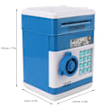 Miniatyrbild 5 av 5: 2 lägen ATM spargris digital elektroniskt papper pengar mynt säker låda spara kassaskåp med 7 musikspår för barn Blue