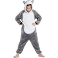 Miniatyrbild 1 av 5: Barn Djurdräkt för Halloween Flickor/Pojkar Fleece Onesie Nyhet En Delad Pyjamas Sovkostym Fest Cosplay（M）