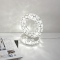Miniatyrbillede 2 af 7: To-farvet bordlampe i rustfrit stål, natbordlampe, dekorativ bordlampe til skrivebord, gave, lille, europæisk standard