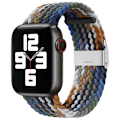 Pikkukuva 1 / 5: Yhteensopiva Apple Watch -rannekkeiden kanssa 38mm 40mm 41mm, venyvä punottu Solo Loop -elastiikka naisille ja miehille, vaihdettava urheiluranneke, ruostumattomasta teräksestä