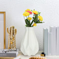 Miniatyrbild 5 av 5: Blomvas Geometrisk Minimalistisk Stil Keramik Look Plast Vas för Vardagsrumsbord