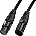Miniatyrbilde 1 av 7: 5-pinners XLR DMX-kabeladapter 5 fot, DMX512 5-pinners DMX hunn til hann 5-pinners DMX-kabel