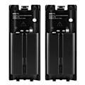 Miniatyrbilde 4 av 4: For Nintendo Wii U Dual Remote Controller Lader Ladestasjon + 2x Oppladbare Batteripakke Tilbehørspakke, Svart