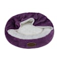 Miniatyrbillede 1 af 3: Super blød fleece hund seng - Vaskbar kæledyr hus hule seng til små til mellemstore hunde katte vandtæt overflade bund hund seng katteseng (Medium)