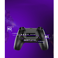Miniatyrbillede 4 af 8: Tedbox trådløs controller til Ps4, med unikt revnedesign/programmerbar bagud/dobbelt vibration, kompatibel med Ps4/pc/ios