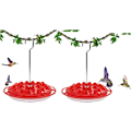 Miniatyrbillede 1 af 6: Bedste kolibri-foderautomater til udendørs ophængning, nem rengøring, påfyldning, hvepse- og lækagesikker, Mary's Sweety kolibri-foderautomat-gaver til vindueshave, flere fugle 2PCS