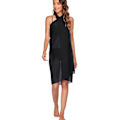 Miniatyrbillede 5 af 5: Kvinders Chiffon Strand Pareos Sarong Gennemsigtig Badetøj Cover Up Badetøj Bikini