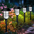 Miniatyrbilde 1 av 7: Solcellelamper for utendørs, solcellelamper for utendørs 12-pakning, opptil 10 timer automatisk på/av hagelys vanntett, solcelledrevet landskapsbelysning for hage 12PACK Cold White