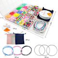 Miniatyrbilde 3 av 7: Assortert perler armbånd lage sett, 3000 stk flate leire perler smykker lage sett, julebursdag gaver leker for jenter 8-12 år 3000pcs