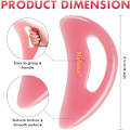 Miniatyrbilde 3 av 7: Gua Sha Massasjeverktøy Full Body Sculptor, Stort Massasjeverktøy for Kroppsskulpturering, Blodstrøm, Anti-Cellulitt og Muskelavlastning, Rosa Pink Pink Gua Sha
