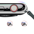 Miniatyrbillede 2 af 6: 4 stk. blødt 3D buede kanter skærmbeskyttelsesglasfilm til Apple Watch Series 7 45mm fuld dækning ridsefast anti-boble HD