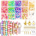 Miniatyrbild 1 av 7: Pärl Beads för smyckestillverkning, Iridescent Bead Bracelet Making Kit för vuxna, Pärlor för hantverk, vänskapsarmband Pärlor för armband,