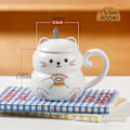 Miniatyrbilde 6 av 7: Katt Kopper 14 oz Søt Keramisk Kaffe Kopper 3D Porselen Te Kopper for Kvinner Kopper Katt Gaver for Katt Elskere Julegaver Bursdagsgaver for Mor og Venner