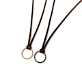 Miniatyrbild 3 av 5: 2PCS Glasögon Halsband Solglasögon Hållare Hängande Ring Läder Sladd Justerbar Glasögon Rem Legering Loop Ring