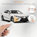Miniatyrbillede 4 af 8: Nøglebeskyttelsescover til Toyota Camry RAV4 Corolla C-HR Avalon Highlander Prius Smart Keys Case Shell Protector Bling Keychain Tilbehør 4 Knapper TPU