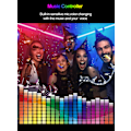 Miniatyrbillede 8 af 10: 9,85ft/3M LED-strimmel, musik synkroniseret farveskiftende RGBIC LED-strimmel indbygget mikrofon, Bluetooth-app-styrede LED-lys reb lys