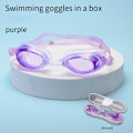 Miniatyrbild 2 av 3: Vattentäta simglasögon Unisex Simglasögon Platta glasögon Justerbara Rose(boxed swimming goggle)