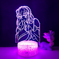 Miniatyrbilde 2 av 5: Anime Light Re Zero Starting Life World LED Nattelys for Romdekor Nattelys Gave Re Zero 3D Lampe