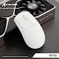 Miniatyrbild 2 av 8: Trådlös Spelmus med Tri-lägen BT 5.1/2.4Ghz/USB-C, Lätt 49g, PAW3212 Optisk Sensor, Uppladdningsbart Batteri, RGB LED Bikake Mus White
