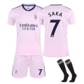 Pikkukuva 1 / 2: 22-23 Arsenal 2 vieraspaita setti Lapset Aikuiset Jalkapallo Jalkapallopaita Trainin Paita Puku No.7 SAKA 22