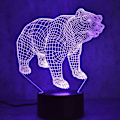 Miniatyrbilde 2 av 7: 3D Isbjørn Fjernkontroll 16 Farger Nattelysbilder Illusions Akryl LED Bord Nattbord Lampe Barn Soverom Skrivebord Dekor Bursdag Jul Gave Leke