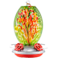 Miniatyrbild 1 av 7: WJ Hummingbird Matare för Utomhus Hängande, Blown Glass Hummingbird Feeder, Hummingbird Gåvor till Mamma, Trädgård Bakgård Dekor, Unika Gåvor Idé för