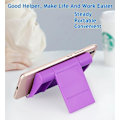 Miniatyrbilde 3 av 8: Mobiltelefonstativ for skrivebord 2-pakke Mobiltelefonholdere Skrivebordsstativ for nettbrett, sammenleggbart telefonstativ Universal justerbart nettbrettstativ for skrivebord Pink+Purple