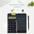 Miniatyrbillede 3 af 8: Lommeregner, Standardfunktion Desktop Lommeregner 12-cifret Lommeregner med 6,5 tommer LCD Skrivetablet, Sol og Batteri 161MM