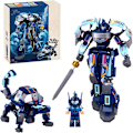 Miniatyrbillede 1 af 6: Transformerende Mech Robot Byggesæt, Mini Superhelteserie med Minifigurer, Cool Battle Titan Turtle Warrior (250 Dele)