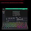 Miniatyrbillede 3 af 8: HE65 Rapid Trigger Spilkeyboard, 65% Magnetisk Switch Hall Effekt Keyboard Hot Swap Custom RGB Hyper-Hurtig Justerbar Aktivering Kabelforbundet