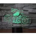 Miniatyrbilde 2 av 7: 3D Motorsykkel Fjernkontroll 16 Farger Nattlys Illusions Akryl LED Bord Nattbord Lampe Barn Soverom Skrivebord Dekor Bursdagsgaver Leke for Barn